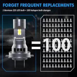 2pcs H7 LED Headlight Bulb Conversion Kit High Low Lamp 6500K White Super Bright - Picture 1 of 13