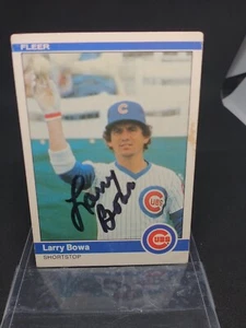 Larry Bowa Autographed 1984 Fleer Card~Chicago Cubs Philles baseball Manager - Picture 1 of 2