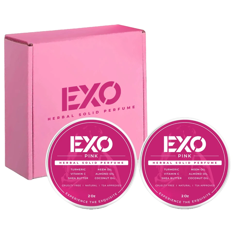 (Paquete de 2 Caja de Regalo) Perfume Rosa Herbal EXO para Mujer, Perfume Sólido, Floral, 4 OZ Foto 1 de 4