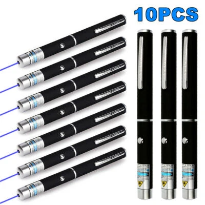10pcs Blue Violet Purple Laser Pointer Pen 405nM Visible Light Beam From USA - Image 1 of 4