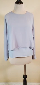 Topshop US 6 Langarm Stufen transparente Bluse - Bild 1 von 11