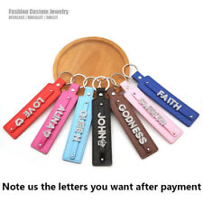 PU Leather Custom Name Key Chains  Pendant Advertising Personalized Customized