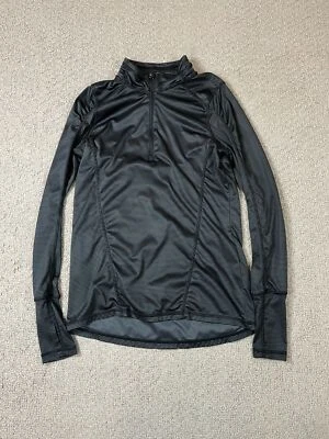 Danskin Women’s SZ M 8-10 Pullover Black/Gray Striped Athletic Jacket - Image 1 of 4