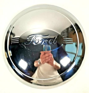 Open Road Marken 10" Ford Rund Gusseisen Chrom Radkappe Vintage Style Schild - Bild 1 von 11