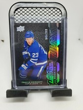 2018-19 UD BLACK LUSTROUS ROOKIES TRAVIS DERMOTT TORONTO MAPLE LEAFS 45/299 RC