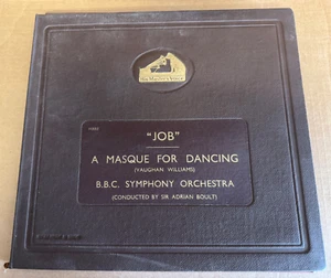 DB 9024-28 Vaughan William Job Adrian Boult BBC Symphony 5 x 78 rpm - Picture 1 of 6