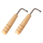 2x Leier-Harfe-Stimmschlüssel, Holzgriff, Einstellschlüssel für Zuhause