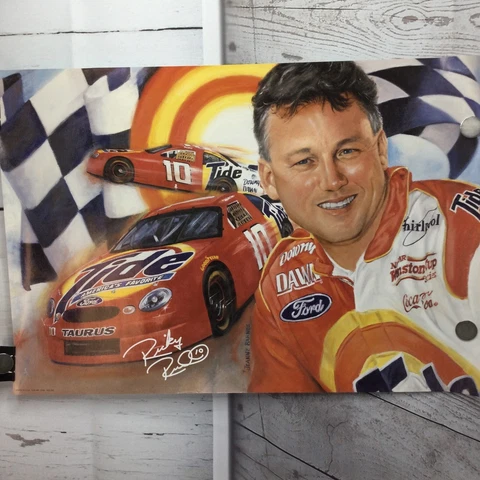Ricky Rudd Nascar Racing Tide Detergent Taurus Ford Poster 27x18 Cover