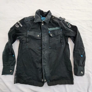 Rip Curl The Search Black Cotton Collared Jacket Men's S - Picture 1 of 20