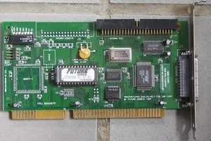 IBM/Future domain fast scsi 2, 50 pin, ISA controller 16 bit working pull - Photo 1/5