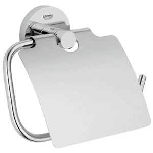 GROHE Essentials - Toilet Paper Holder with Cover Metal Material Chrome 40367001 - Picture 1 of 1