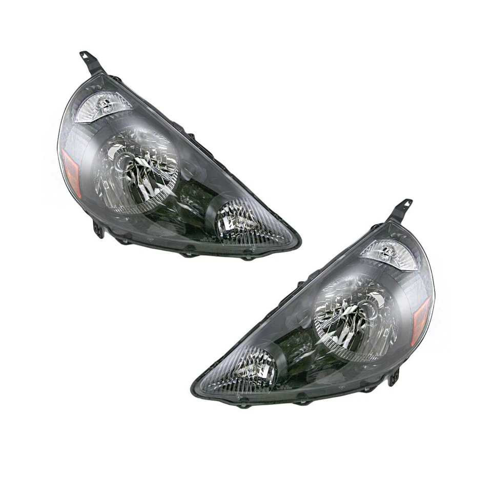 TYC Headlight Assemblies Headlamps Pair Set of 2 for Honda Fit Hatchback 2007-08 - Image 1 of 4