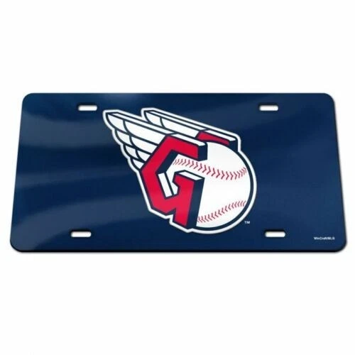 Cleveland Guardians Speciality Acrylic Blue Car License Plate MLB LICENSED - Image 1 of 1
