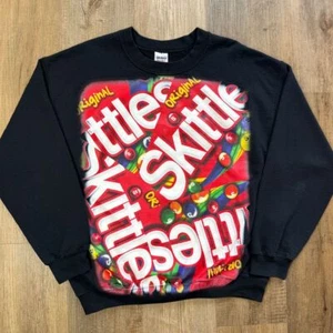 Pre-owned Skittles Candy Graphic Print Sweatshirt Gildan Large - Picture 1 of 9