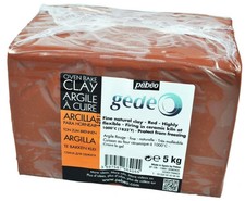 Gedeo - Argilla da modellare 5 kg colore Rosso