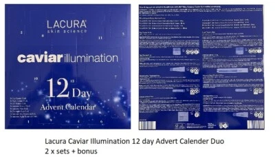 LACURA Caviar Illumination 12 Day Advert Calender Duo - 2 sets + bonus - image 1 of 2