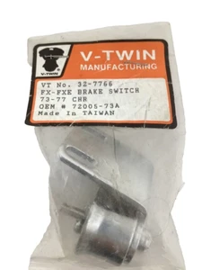 V-Twin Chrome Brake Switch 32-7766 OEM 72005-73A FX FXE 1973-1977 - Picture 1 of 4