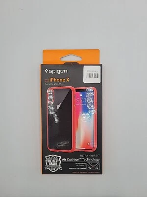Spigen Ultra Hybrid Case for iPhone X Red - Image 1 of 2