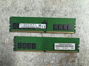 SKHynix 32GB (2x16GB) DDR4 2666 ECC Ram 2Rx8 PC4-2666V-RE2-12 01AG618 - Picture 1 of 1