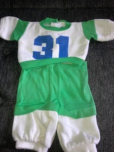 Vintage Cabbage Patch Kids/doll Clothes - Green/White #31 Sweatsuit (50) - Picture 1 of 4