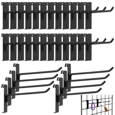 Gridwall Hooks 6 Inch, 32 Pcs Display Hooks for Grid Wall, Hooks for Grid Wall P - Image 1 of 4