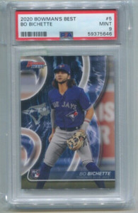 2020 Bowman's Best - BO BICHETTE - Rookie Card #5 - TORONTO BLUE JAYS  PSA 9