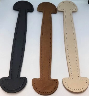 9-3/8" Cabeza de Pala Cuero Mango de Baúl Negro Natural Marrón Pecho Vaporizador Elegante Foto 1 de 4