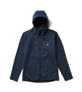 Roark Run Amok El Morro Fleece Hoodie, Long Sleeve, Zip Up Men, Dark Navy, M - Picture 1 of 12