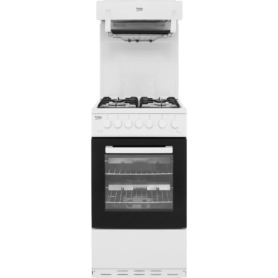 Beko KA52NEW Gas Cooker with Gas Hob 50cm Free Standing White A New - Image 1 of 4