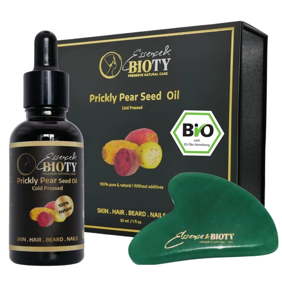 Kaktusfeigenkernöl Bio - Natürliche Pflege 100% rein & kaltgepresst. Anti-Aging, - Bild 1 von 4