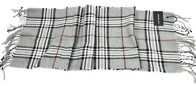 John Ashford Men's 100% Acrylic Cold Weather Scarf Gray One Size - Image 1 of 2