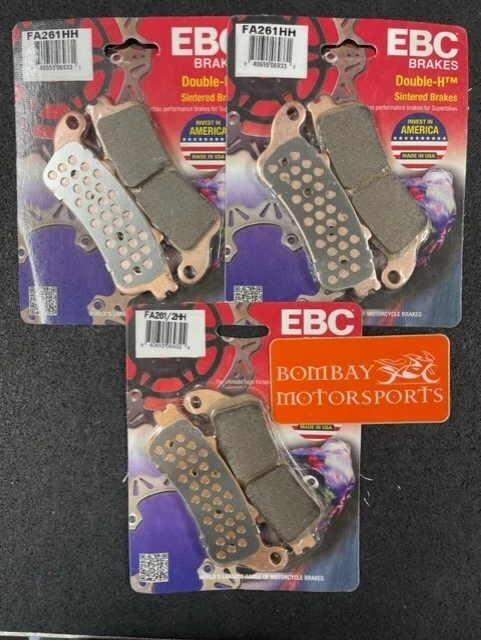 EBC HH Front + Rear Brake Pads (3 Sets) 2005-2011 Honda VTX1800 F1 F2 F3 - Image 1 of 1