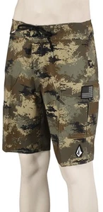 Volcom 4th Preemo Mod 20" Boardshorts - Green Camo - New - Picture 1 of 1