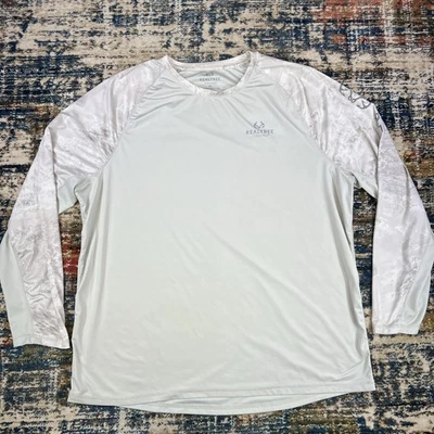 Realtree Fishing Aspect Shirt Mens 2XL White Silver Camo Long Sleeve Lightweight - Image 1 of 4