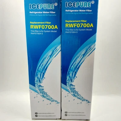 ICEPURE Refrigerator Water Filter 2 Pack RWF0700A replaces Samsung / Kenmore - Image 1 of 4