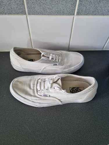 SCARPE DA GINNASTICA UNISEX VANS BIANCHE taglia UK 7