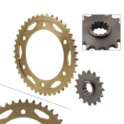 Front & Rear Drive Chain Sprocket 16T 42T For Honda CBR1000RR 2004-2019 Foto 1 de 4