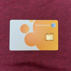 OEM AT&T Prepaid / Go Phone Micro 3FF SIM Card SKU 72288 - Picture 1 of 1