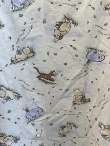 Disney Classic Winnie the Pooh Vtg Small Crib Fitted Sheet Cotton - Picture 1 of 7