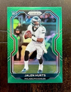 2020 Prizm Green 343 Jalen Hurts Color Match Philadelphia Eagles RC - Picture 1 of 2