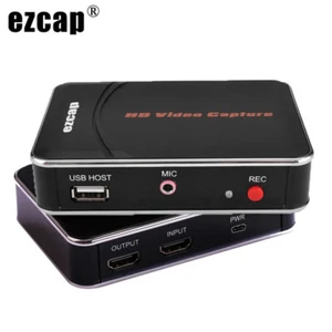 1080P HD Game Capture Card HDMI Video Recorder Mic Input for Xbox PS3 PS4 TV Box - Picture 1 of 8