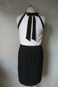 Morgan de toi Kleid Etuikleid schwarz weiss toller Rücken Schleife Gr 36 S - Bild 1 von 5
