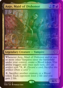 MTG Anje, Maid of Dishonor (231/596) Innistrad Crimson Vow LP FOIL - Picture 1 of 1