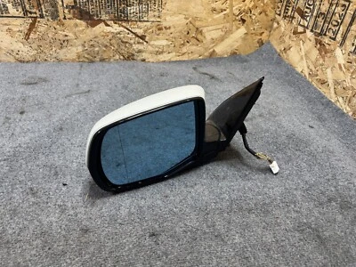 ACURA MDX 14-16 FRONT LEFT DRIVER SIDE EXTERIOR REAR VIEW MIRROR WHITE OEM 59K - Image 1 of 4