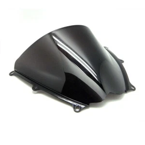 Black Double Bubble Windshield Shield ABS For Suzuki  GSXR1000 K7 2007-2008 - Picture 1 of 3