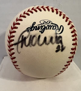 Jose Molina Autographed OML Baseball Bud Selig - Picture 1 of 6