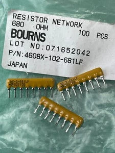 10x 4608X-102-681LF 680R 2% Resistor Networks & Arrays 8pins 1.5KOHMS Isolated - Picture 1 of 4