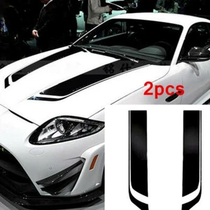 2x 33.4'' Stripe Graphics Stickers Car SUV Hood Decal Racing Sports Decoration - Picture 1 of 9