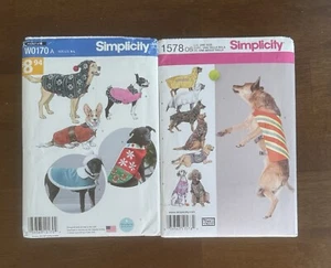 Set Of Two Sewing Patterns For Dog Coats - Picture 1 of 5
