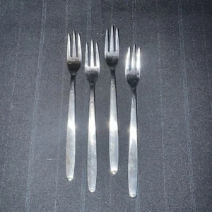 Gorham Tanglewood Stainless Steel Seafood Cocktail Fork Lot Set of 4 - Picture 1 of 7